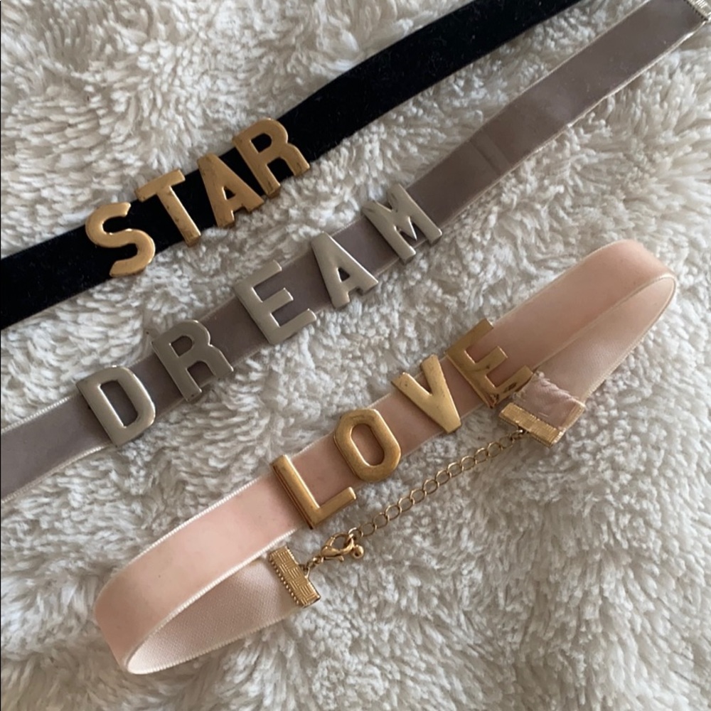 3 Velvet Chokers